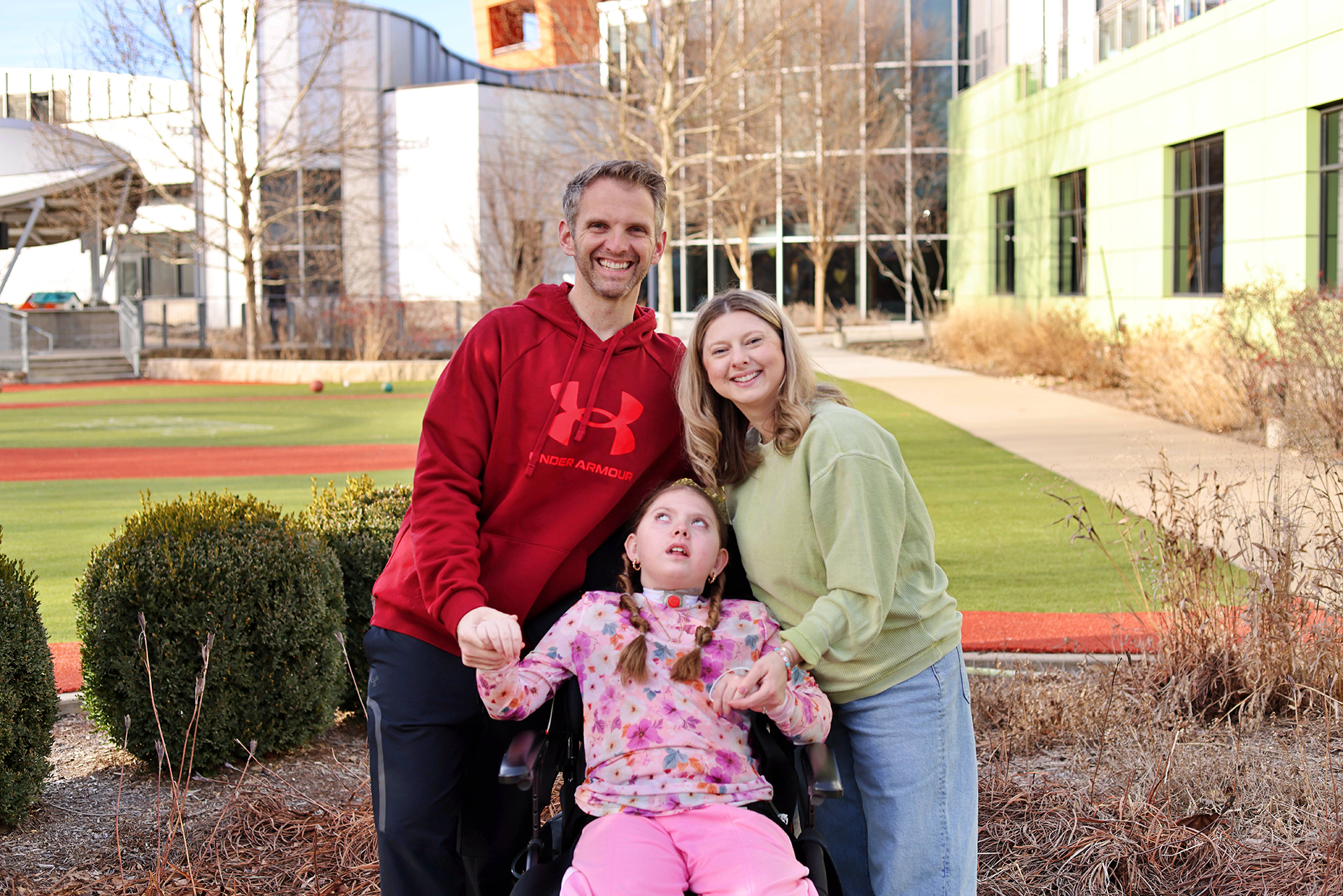 Patient Evelyn receiving therapy at Ranken Jordan